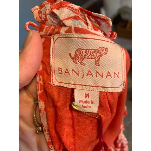 Banjanan Poppy Red Ester Midi Sundress NWT Size M Summer Resort Vacation - Picture 6 of 9